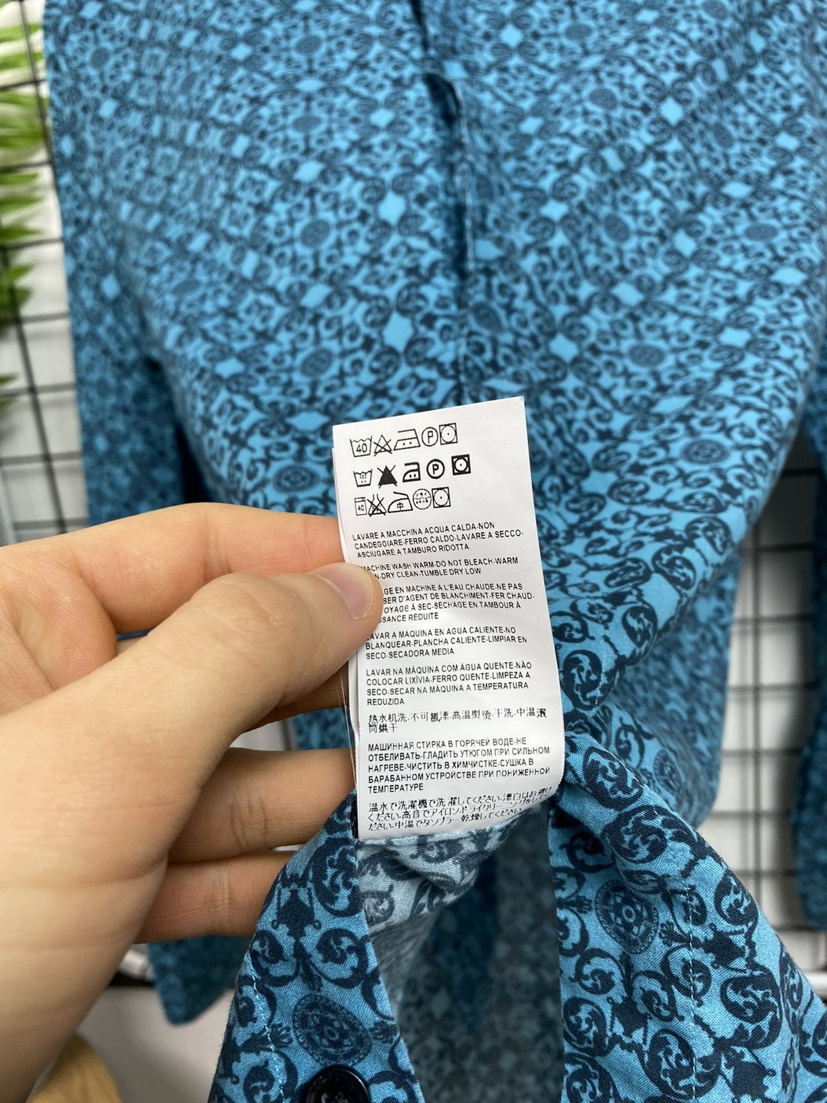 Versace Versace collection All over print shirt Men 16/42 Blue Size US L / EU 52-54 / 3 - 16 Thumbnail