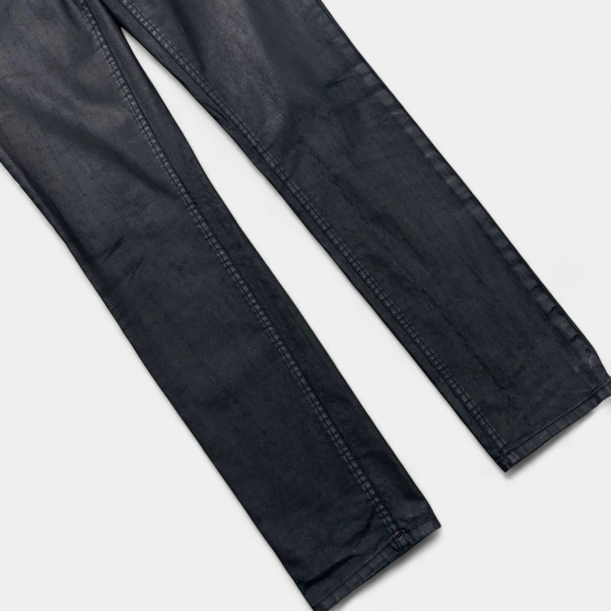 Acne Studios Acne Studios Vintage Avant-Garde Black Coated Denim Skinny J Size 27" / US 4 / IT 40 - 3 Thumbnail
