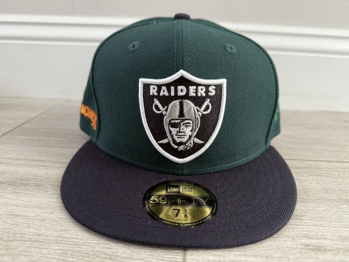 NFL × New Era Las Vegas Raiders New Era Dark Green Navy Grey Fitted 7 3/8 Size ONE SIZE - 1 Thumbnail