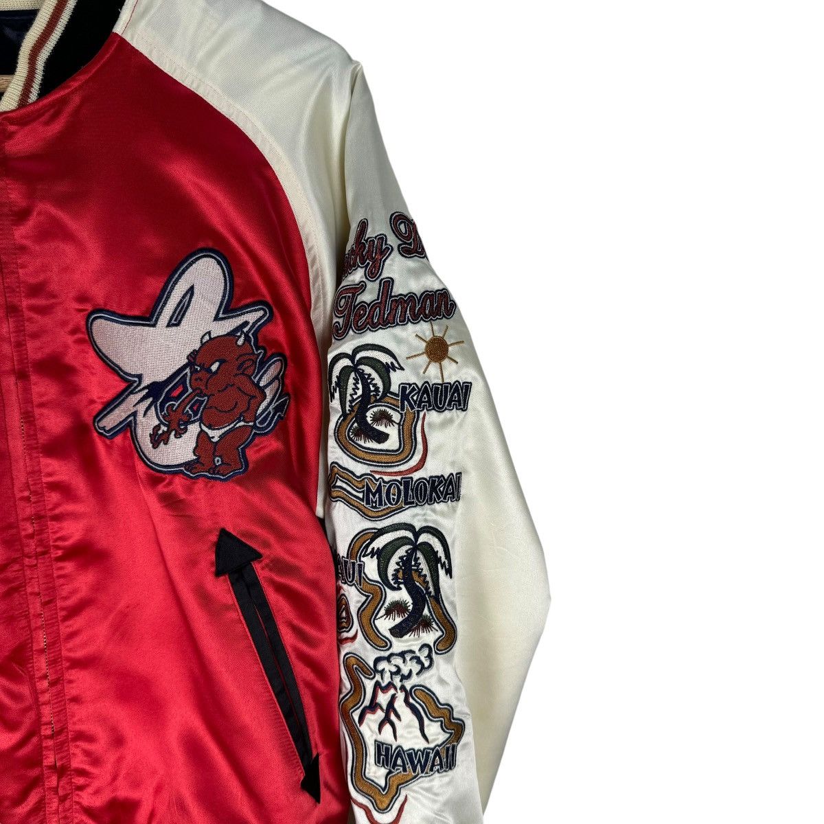 Tedman × Vintage ❄️TED COMPANY ALOHA HAWAII REVERSIBLE SUKAJAN JACKET Size US M / EU 48-50 / 2 - 6 Thumbnail