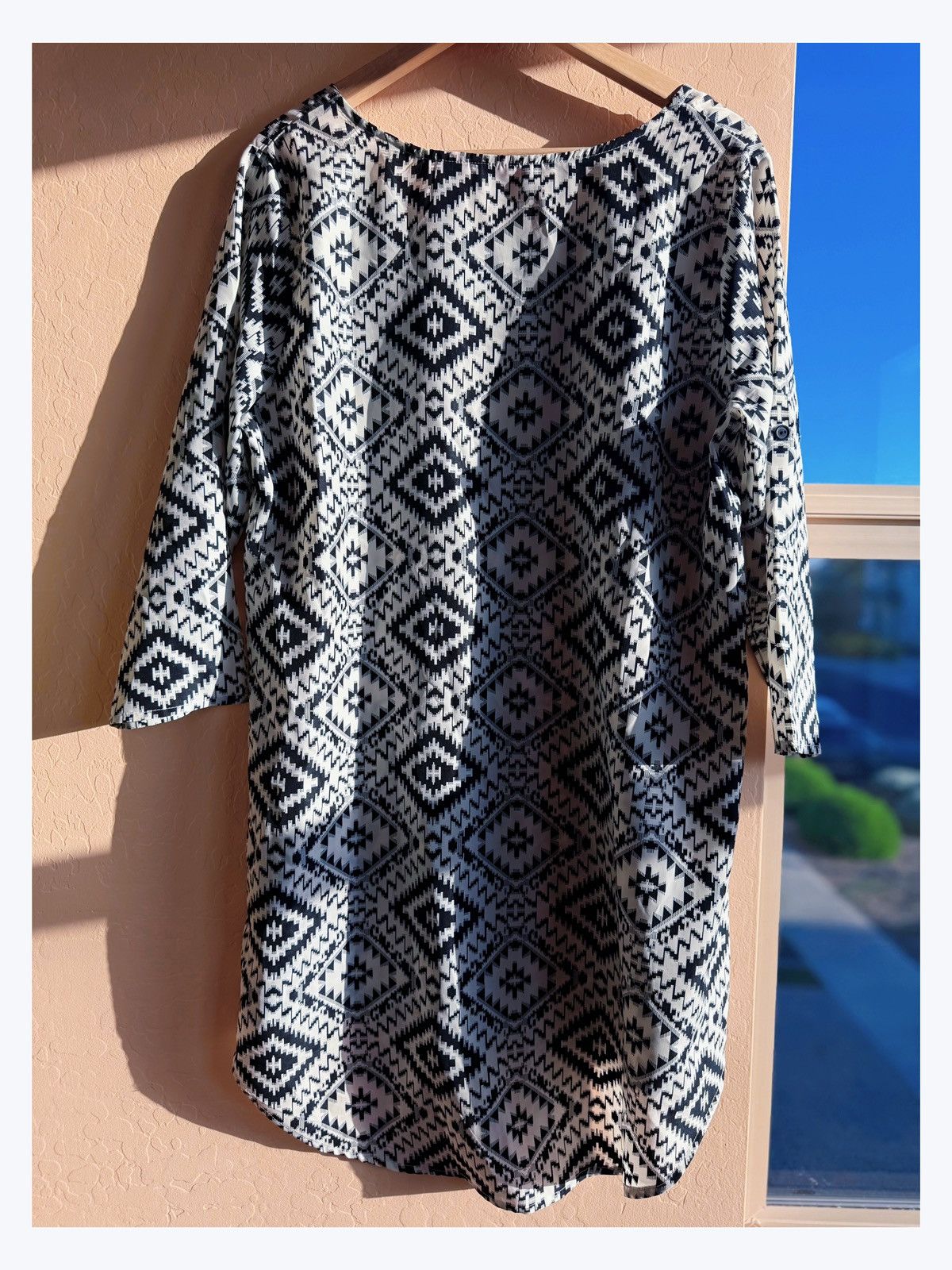 Other Red Ranch Aztec Print Tunic Dress - Size L Size L / US 10 / IT 46 - 4 Thumbnail