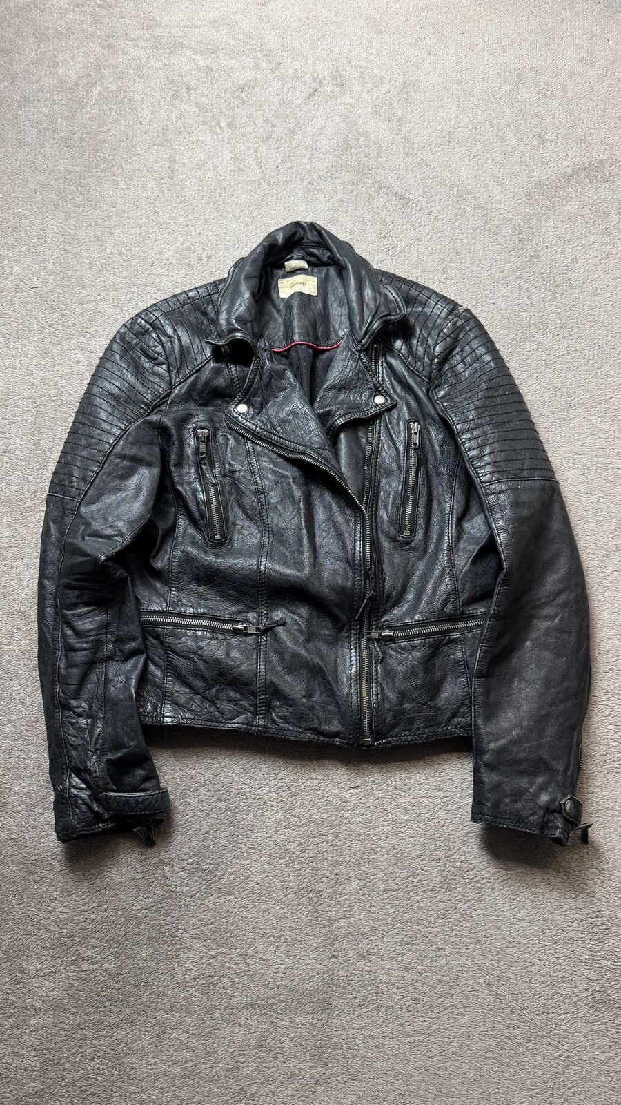 Japanese Brand Biker Y2K Vintage Lambskin Leather Jacket schott allsaints Size M / US 6-8 / IT 42-44 - 4 Thumbnail