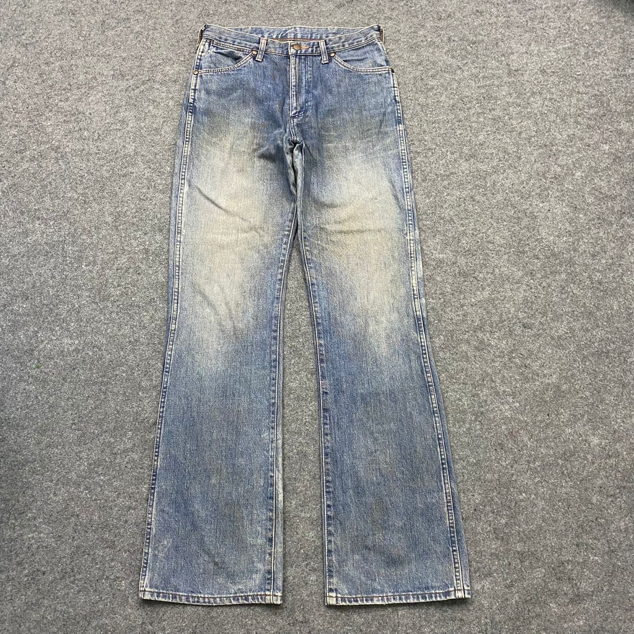 Vintage 💥Flare💥Vintage Wrangler Distressed Denim Size US 30 / EU 46 - 1 Thumbnail