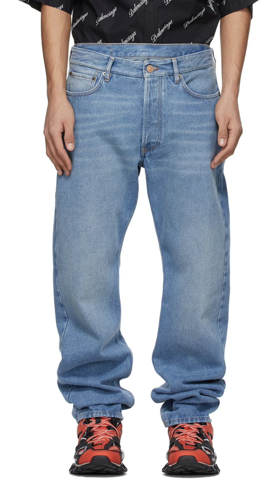 Balenciaga Blue Flatground Jeans Size US 30 / EU 46 - 1 Thumbnail