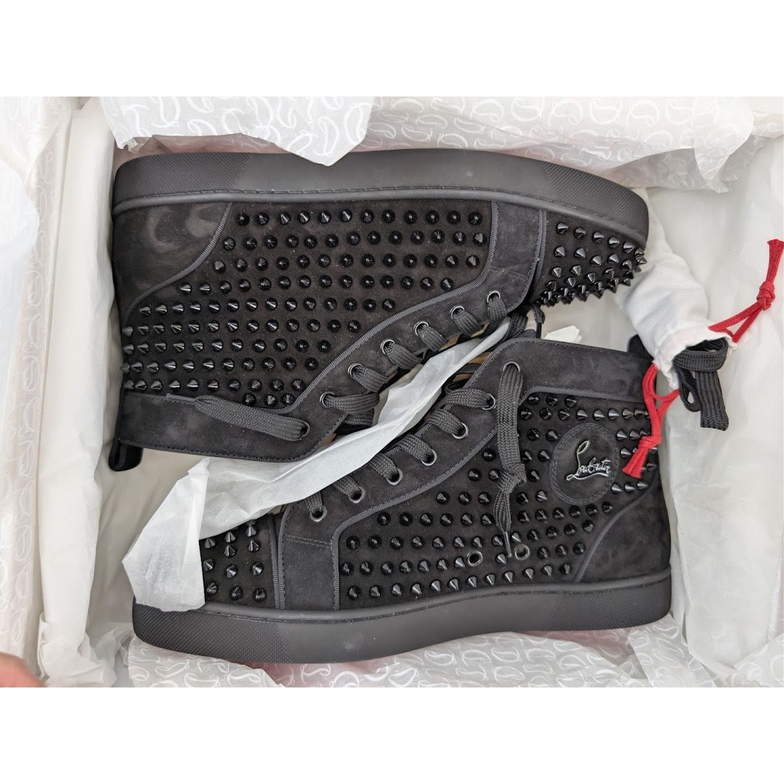 Christian Louboutin o1rshd1 Louis Orlato Flat Sneakers in Black Size US 8 / EU 41 - 22 Thumbnail
