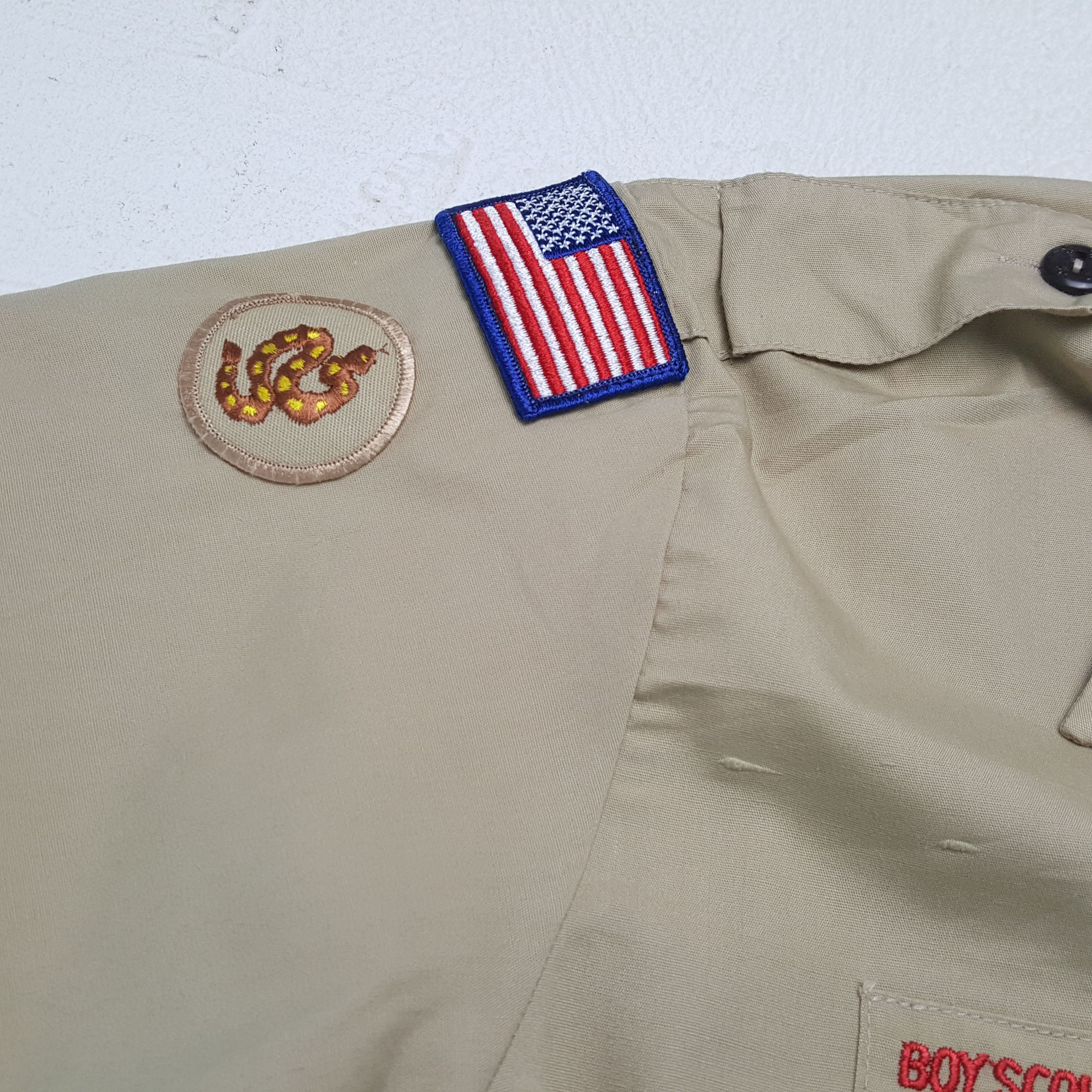 Vintage BOY SCOUT Of AMERICA Casual Uniform Shirt Size US XL / EU 56 / 4 - 6 Thumbnail