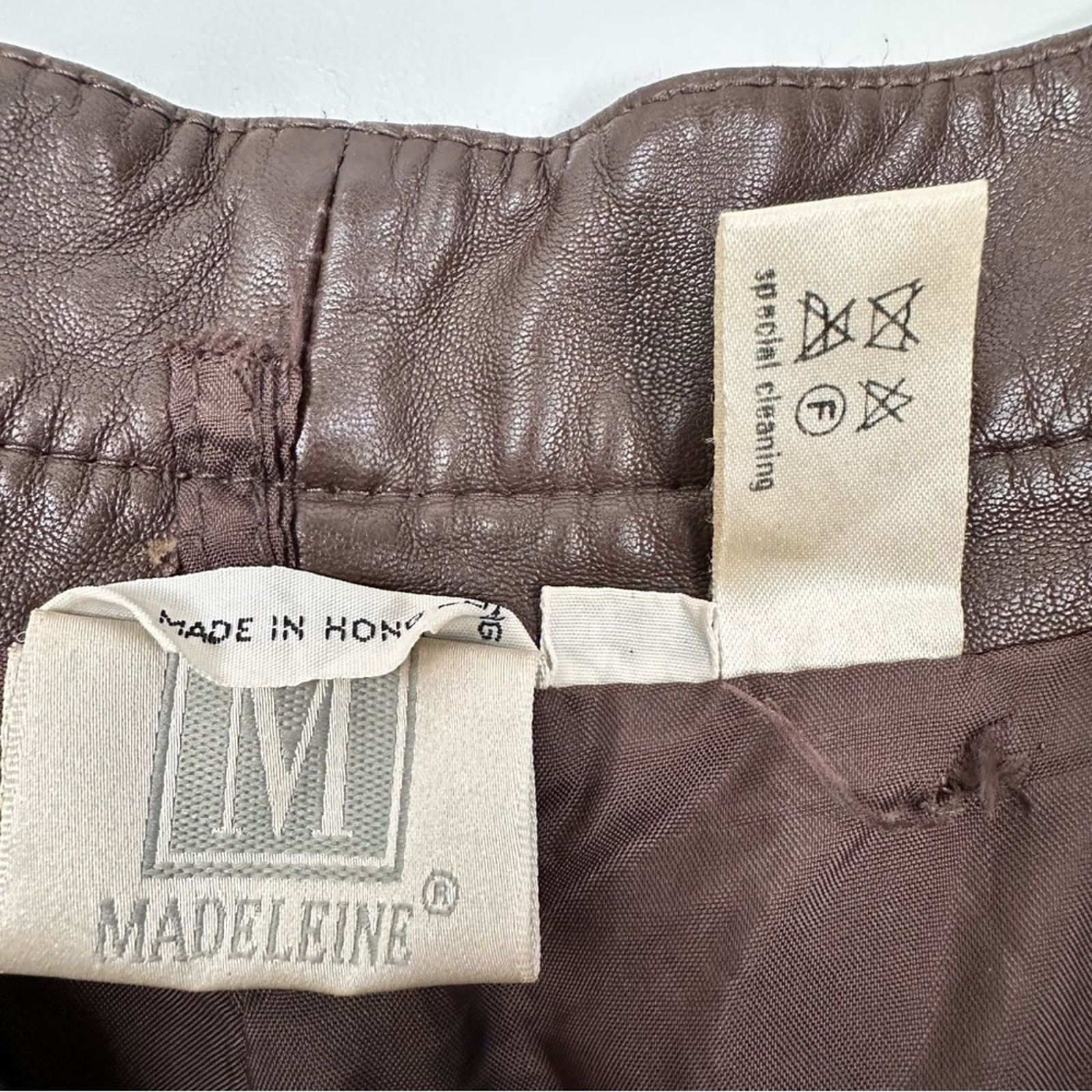 Other Madeleine Leather Brown Triple Pleated High Waist Trouser 4 Size 27" / US 4 / IT 40 - 3 Thumbnail