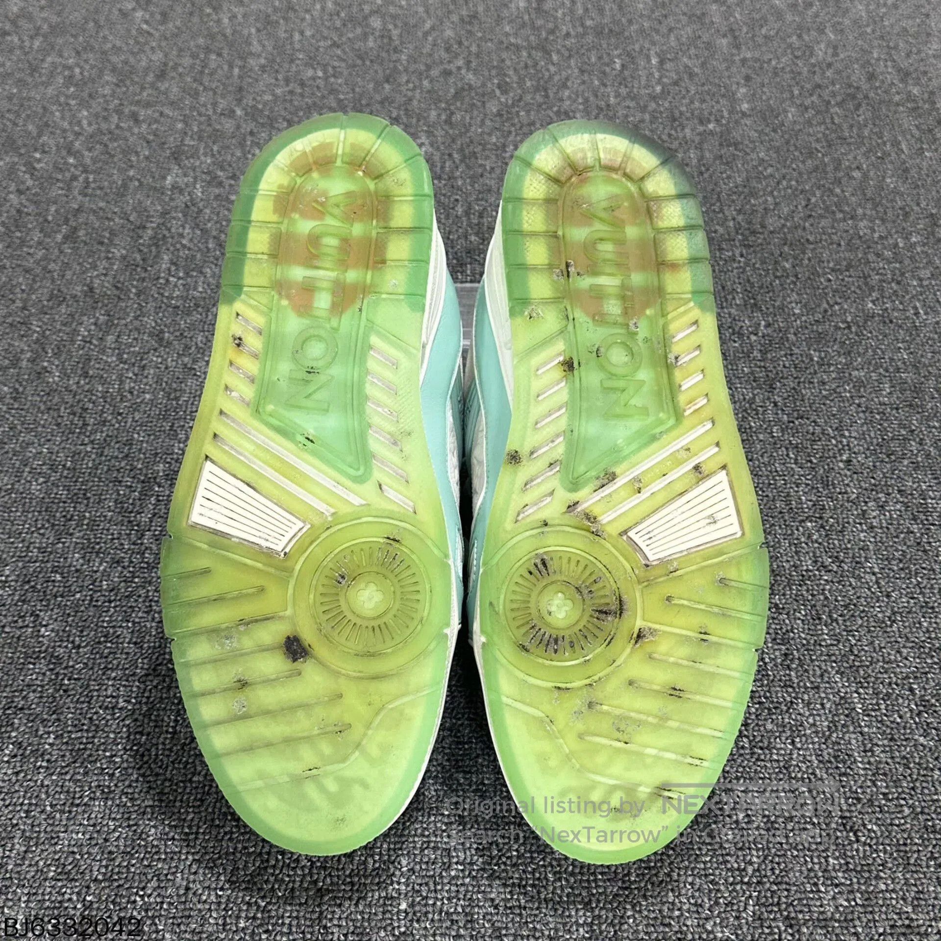 Louis Vuitton tiffany green embossed trainer by louis vuitton. Size US 9 / EU 42 - 6 Thumbnail