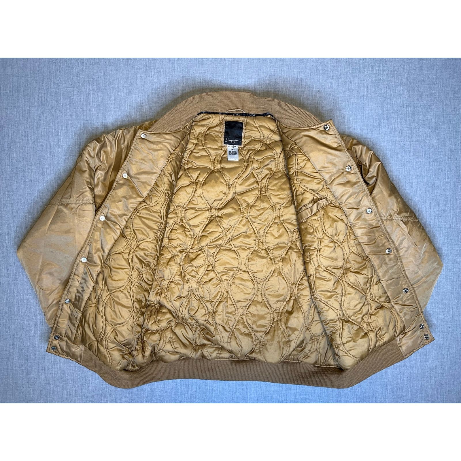 Sean John Sean John Snap Up Quilted Puffer Bomber Jacket XL Size US XL / EU 56 / 4 - 4 Thumbnail