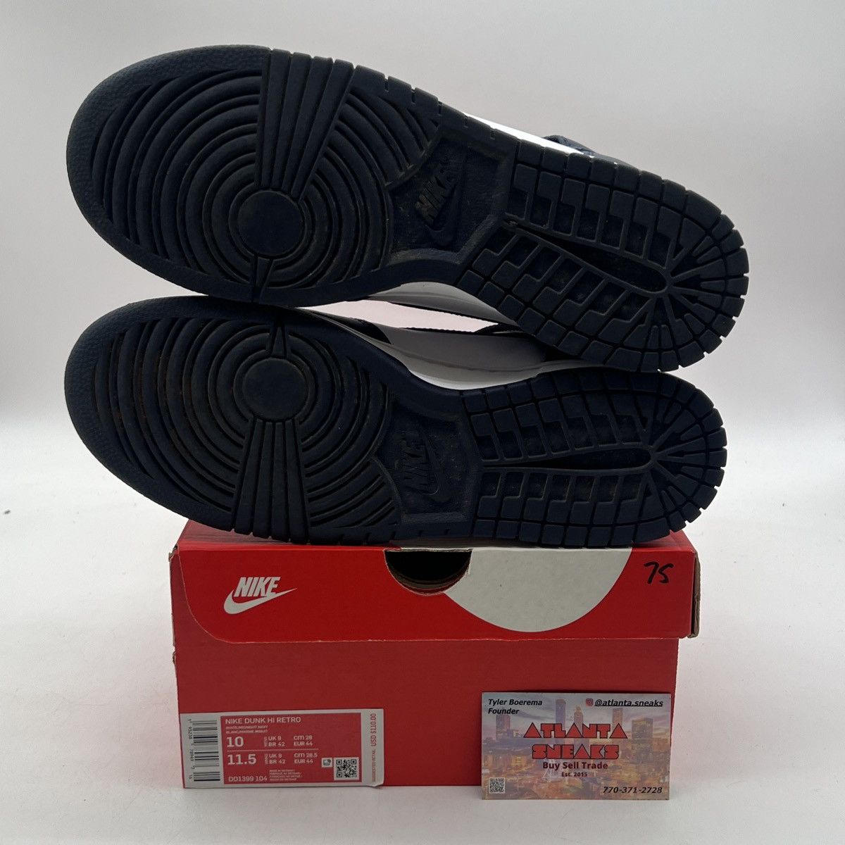 Nike Dunk high midnight navy Size US 10 / EU 43 - 8 Thumbnail
