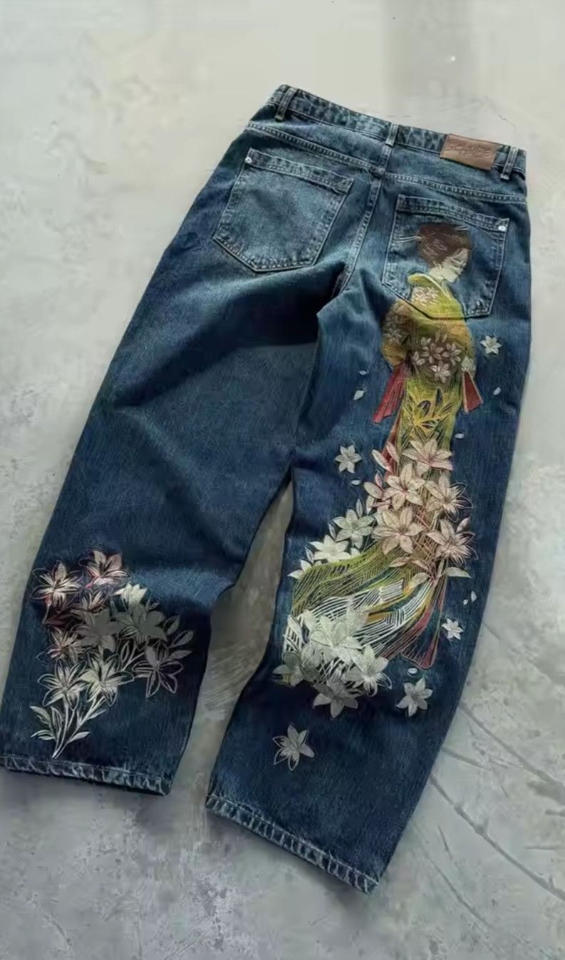 Other Distressed Wide Leg Jean Size US 36 / EU 52 - 1 Thumbnail