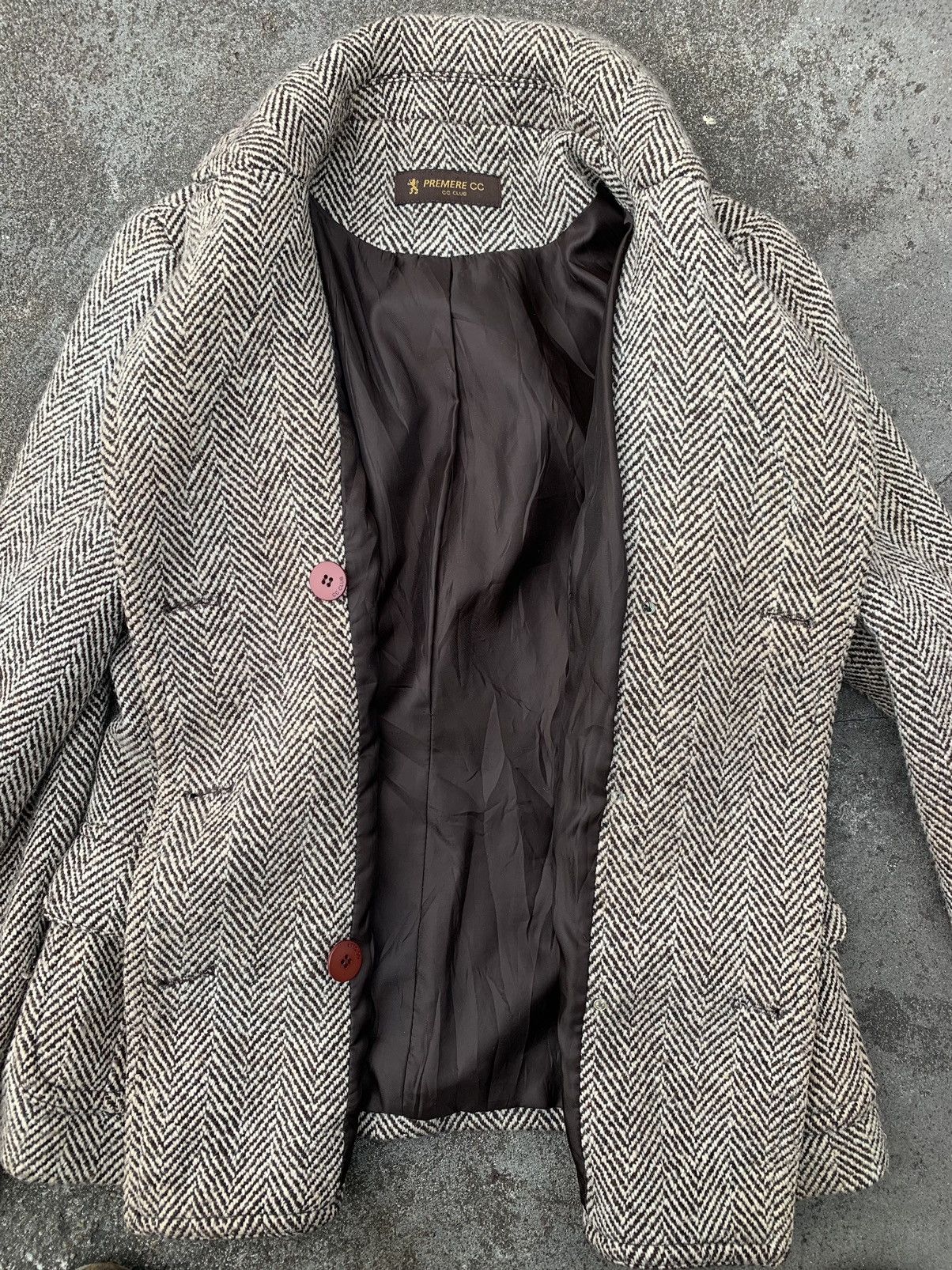 Designer Blazer Y2k Style Tweed Size 36R - 9 Thumbnail