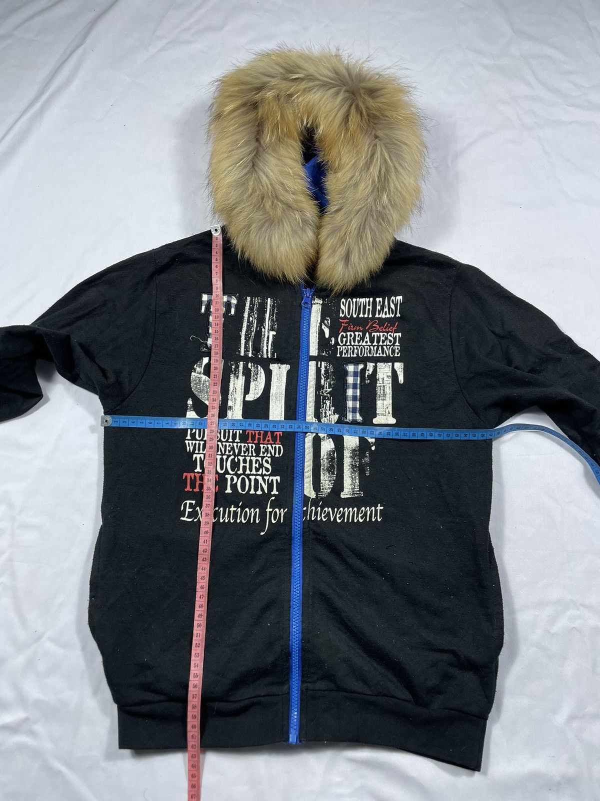 If Six Was Nine × Japanese Brand × Le Grande Bleu (L.G.B.) THE SPIRIT OF Poem fur zip hoodie rock style Size US M / EU 48-50 / 2 - 5 Thumbnail