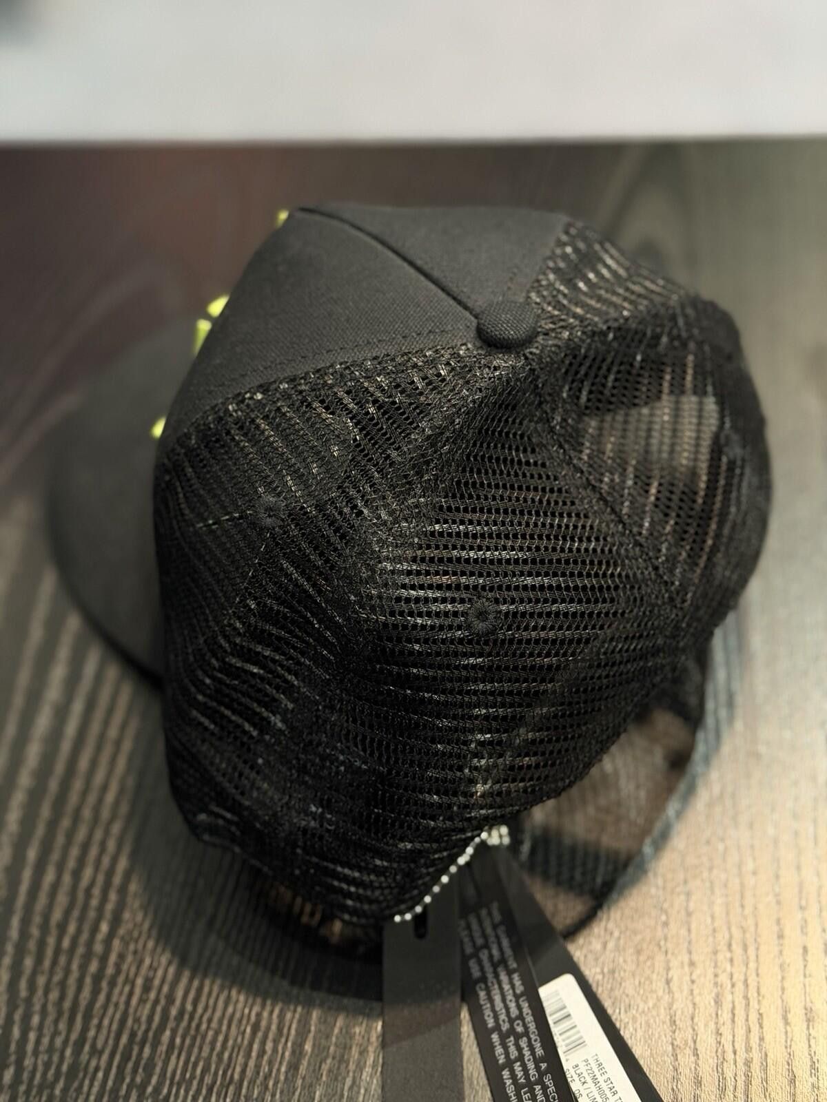 Amiri Amiri Star Logo Trucker Hat Black/Neon Brand New Size ONE SIZE - 5 Thumbnail