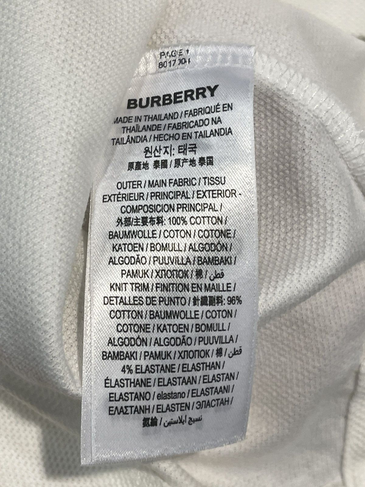 Burberry Size XXXL - Burberry Icon Stripe Placket Cotton Polo Tee Size US XXL / EU 58 / 5 - 8 Thumbnail
