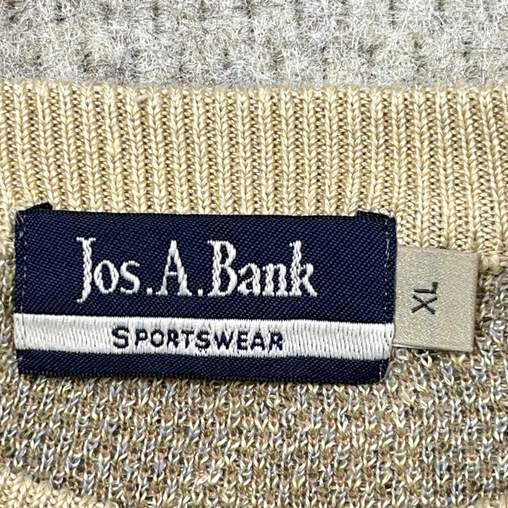 Jos. A. Bank Vintage Jos. A. Bank Geometric Crewneck Sweater Men XL Tan Beige Pullover Heavyweight 80s 90s Retro Hip Hop Style Cardigan? Size US XL / EU 56 / 4 - 5 Thumbnail