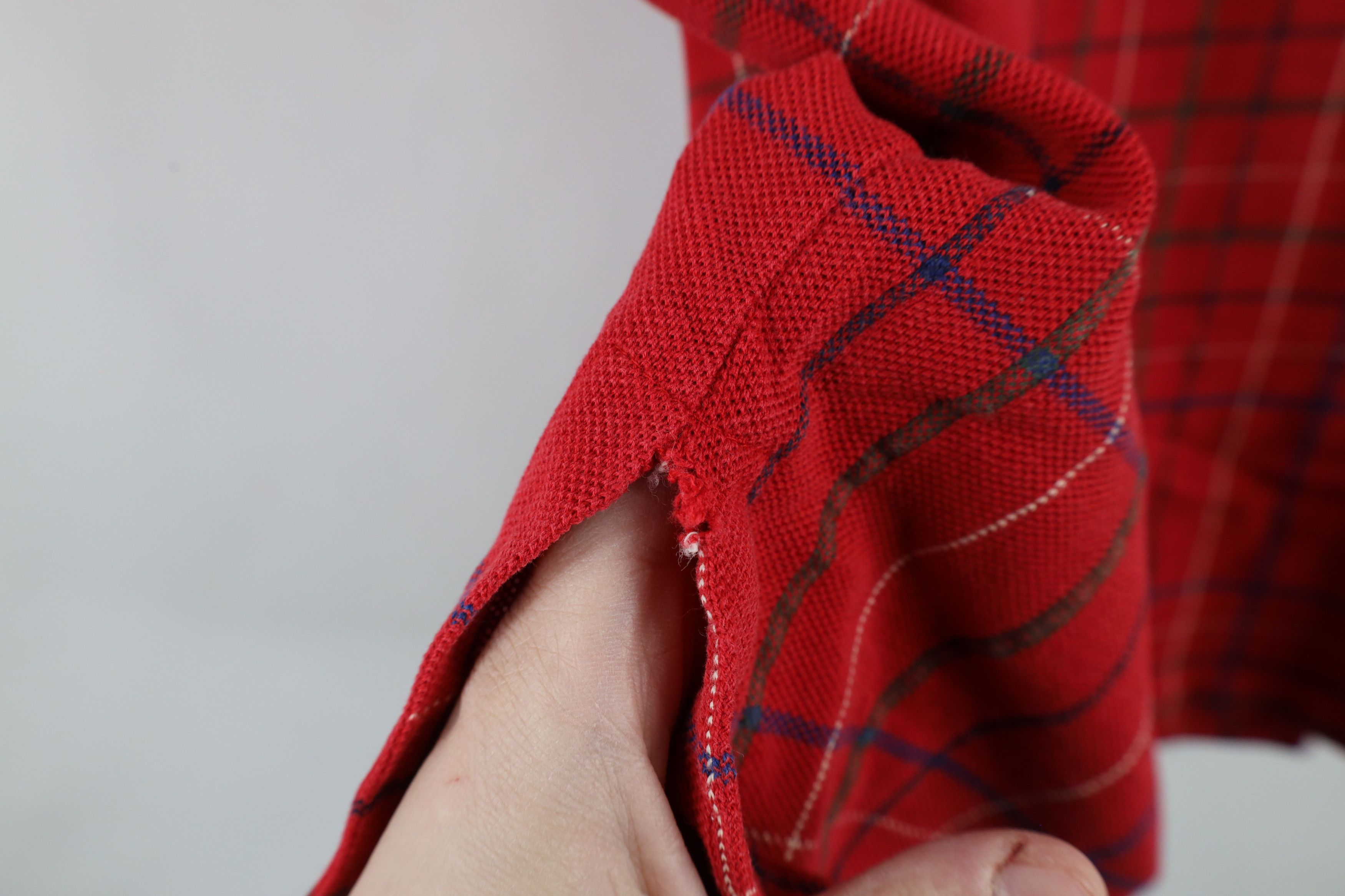 Ralph Lauren × Vintage Vintage 90s Ralph Lauren Short Sleeve Polo Shirt Plaid USA Size US L / EU 52-54 / 3 - 7 Thumbnail