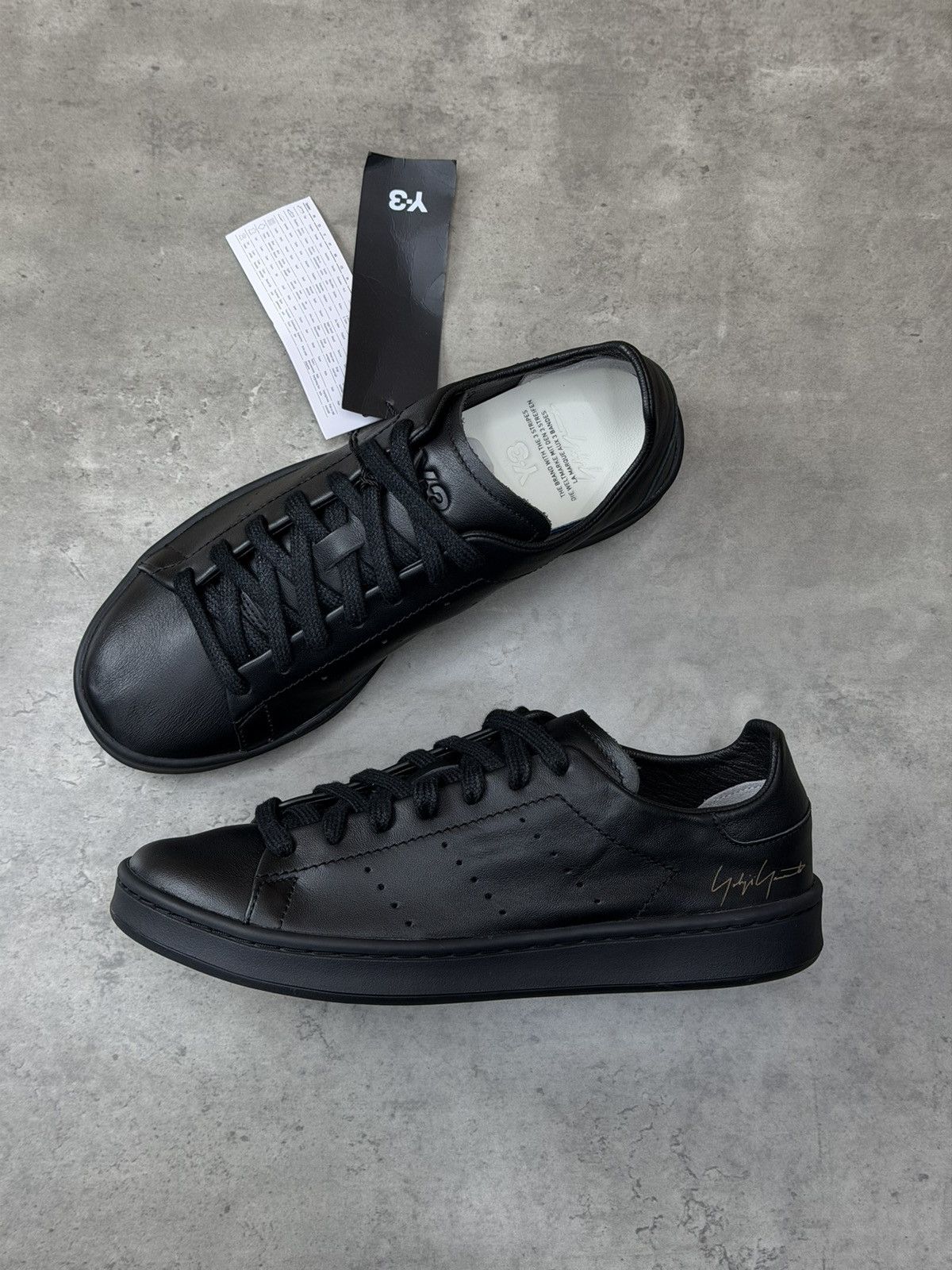 Y-3 Adidas Y-3 Stan Smith Black Size US 6.5 Size US 6.5 / EU 39-40 - 8 Thumbnail