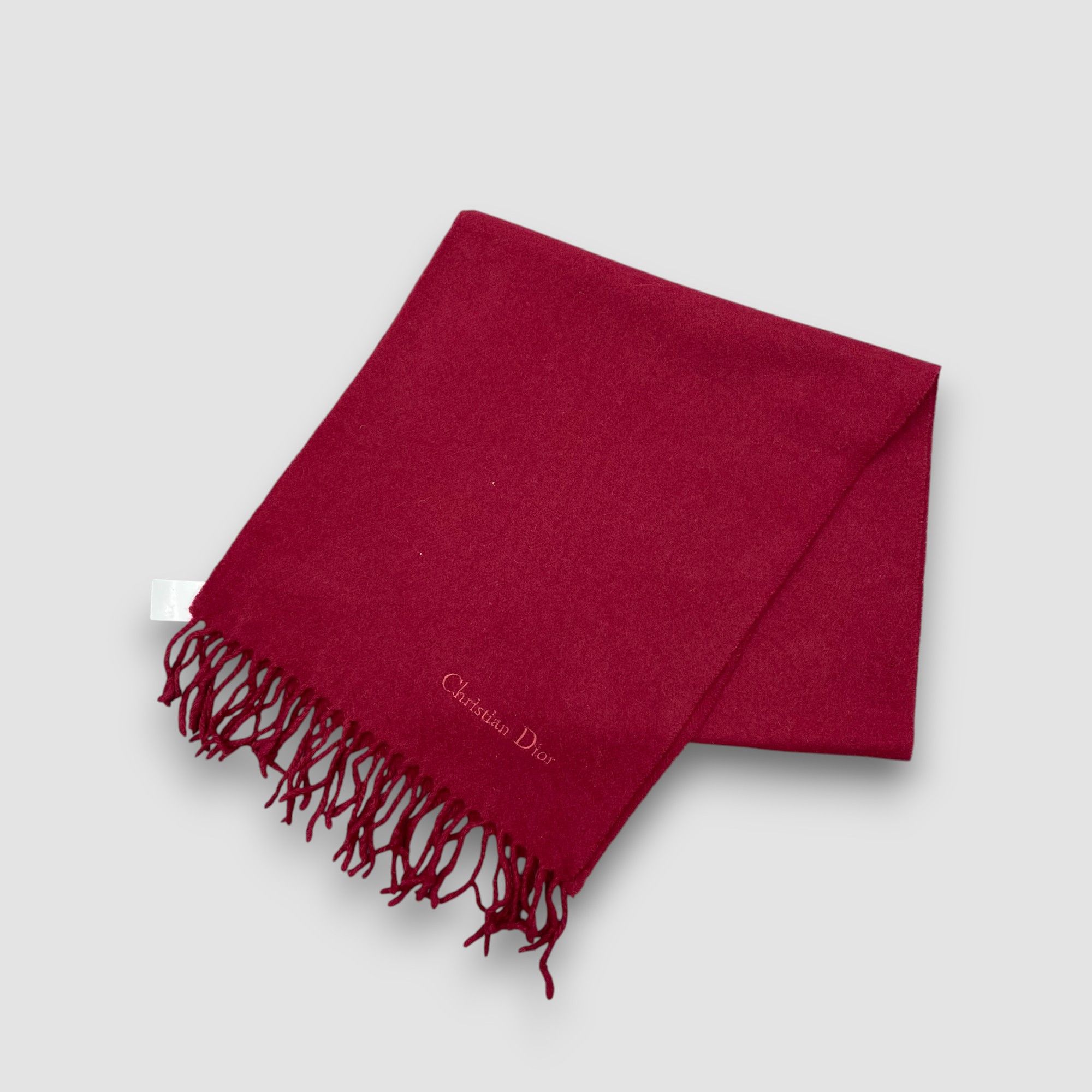 Christian Dior Monsieur Vintage Christian Dior Scarf Muffler Wool Fringe Scarves Size ONE SIZE - 2 Thumbnail