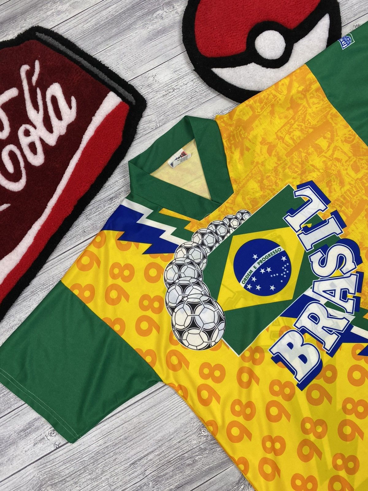 Vintage Vintage Faspen Brasil football soccer jersey Size US XL / EU 56 / 4 - 4 Thumbnail