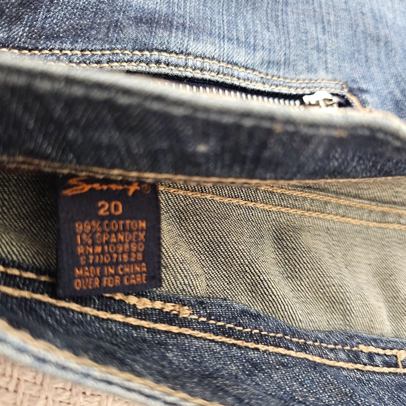 Vintage Seven7 Jeans Size 20 Womens Tower Straight Mid Rise Medium Wash Blue Denim Size 42" / US 20 - 4 Thumbnail