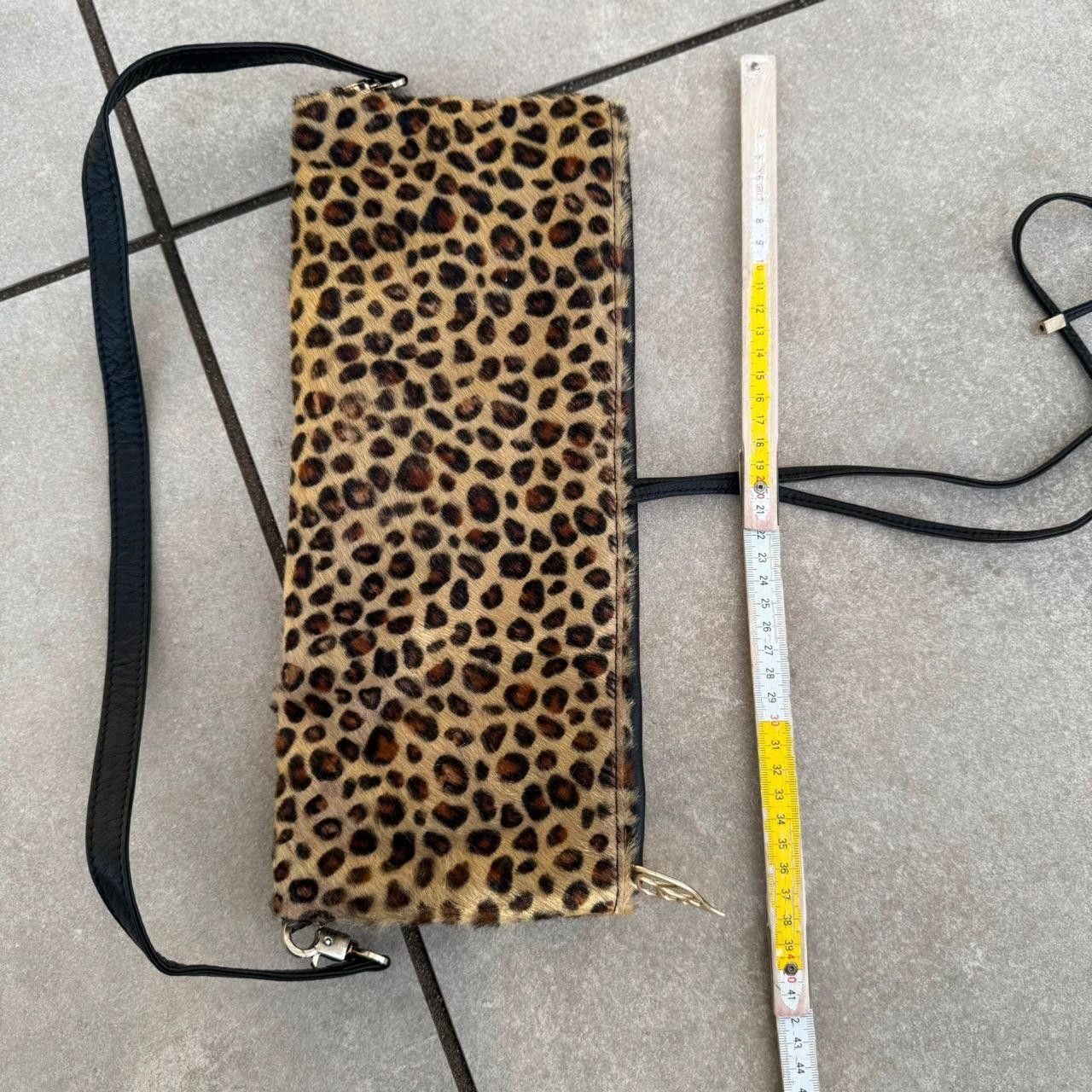 Vintage Vintage 90s Bag Animal Print Leather Leopard Size ONE SIZE - 4 Thumbnail