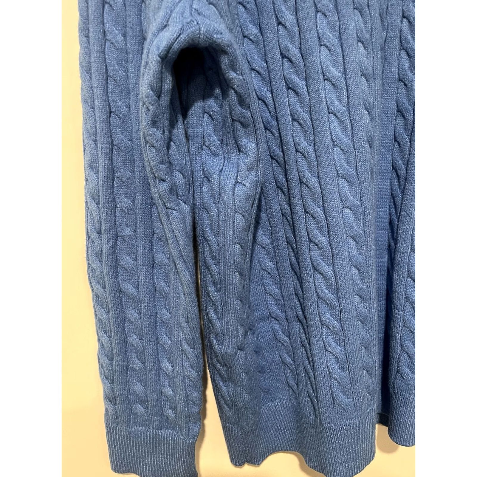 Vintage NWT Unbranded Men’s Cable Knit Pullover Sweater Stand Collar Button Large L Sweater Winter Casual Travel Size US L / EU 52-54 / 3 - 5 Thumbnail
