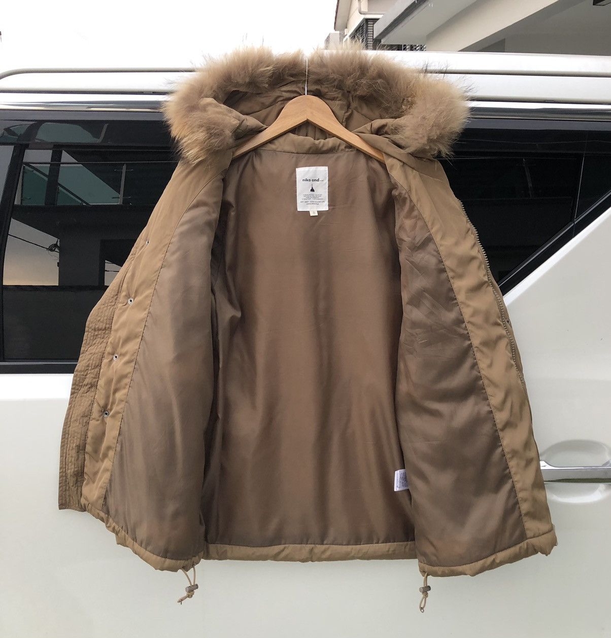 Japanese Brand niko and… Raccoon Fur Puffer Hoodie Jacket Size US M / EU 48-50 / 2 - 9 Thumbnail