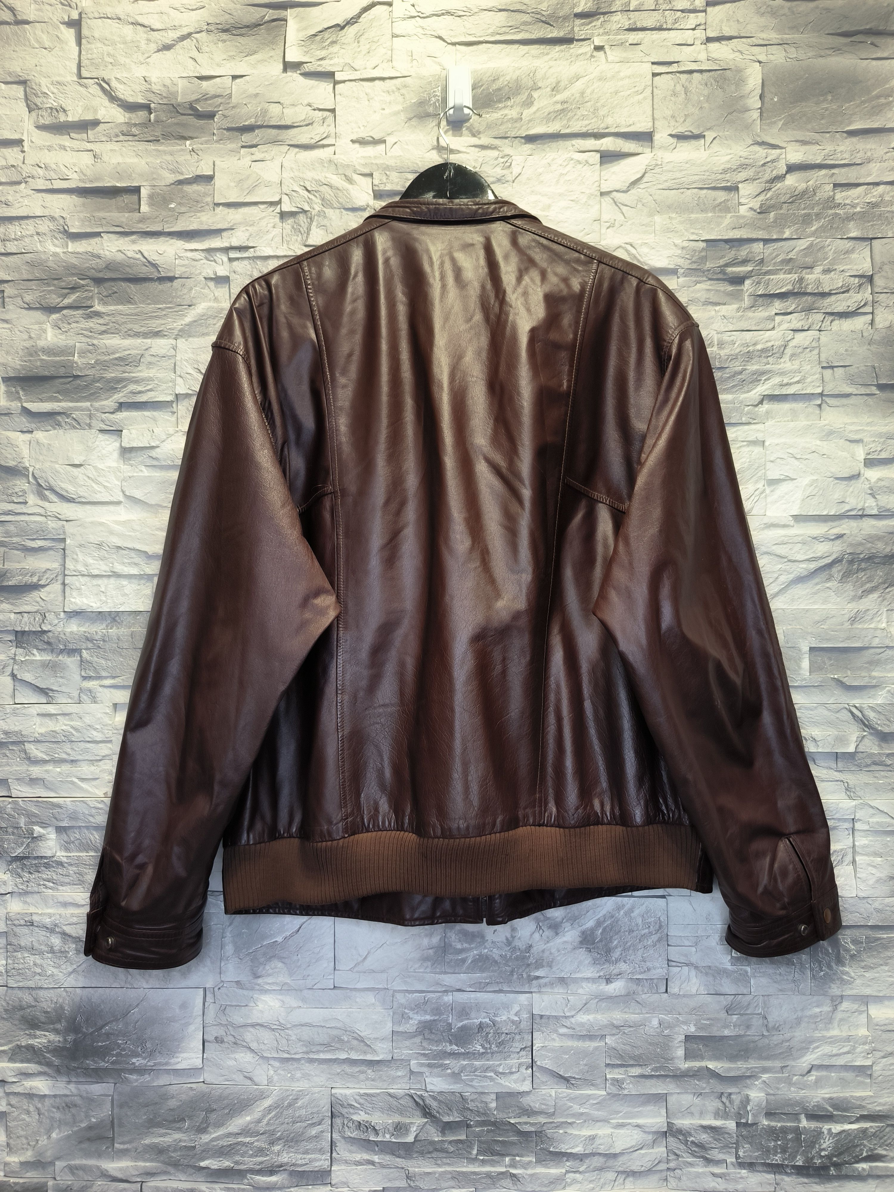 Other Vintage Leather Brown Jacket Size US L / EU 52-54 / 3 - 4 Thumbnail