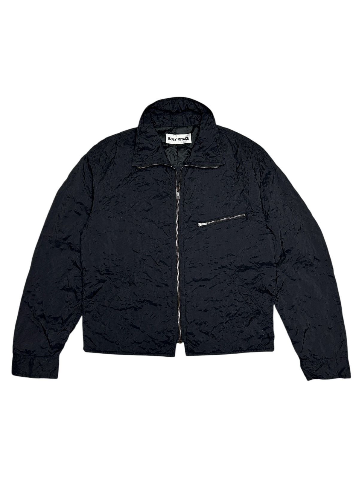 Issey Miyake F/W 1998 Crinkled Bomber Jacket Size M / US 6-8 / IT 42-44 - 1 Thumbnail