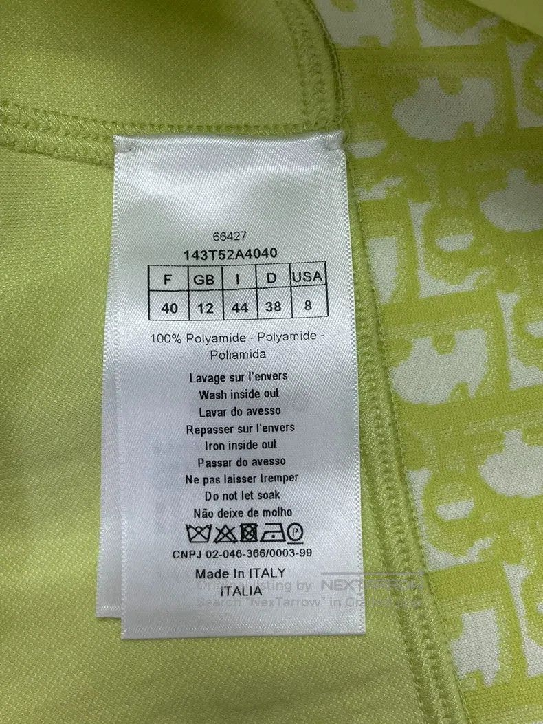 Dior Dior Green Old Flower Letter Vest Size S / US 4 / IT 40 - 5 Thumbnail