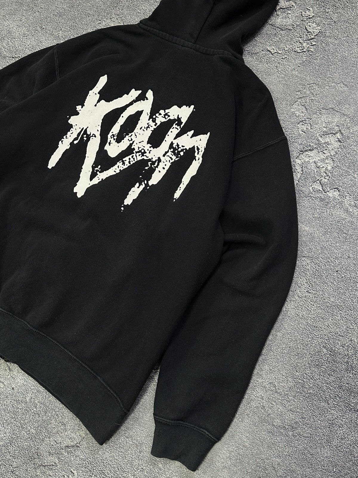 Vintage Korn Rock Band Black Big Logo Zip up Hoodie size M Size US M / EU 48-50 / 2 - 7 Thumbnail