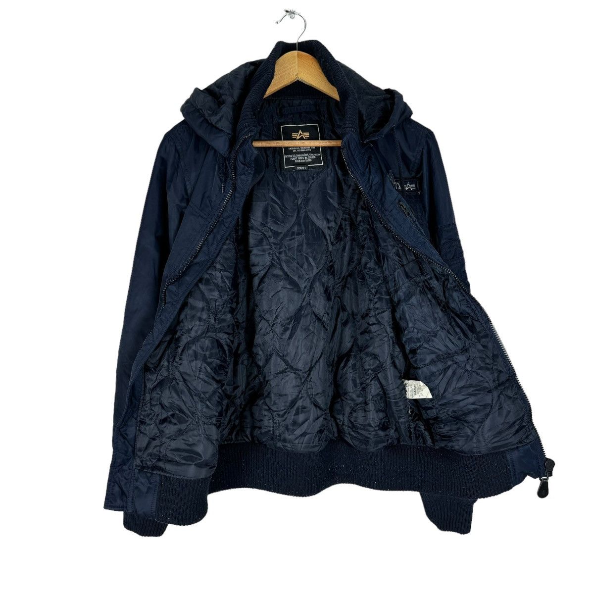 Alpha Industries ☀️ALPHA INDUSTRIES HOODIE BOMBER JACKET Size US L / EU 52-54 / 3 - 7 Thumbnail