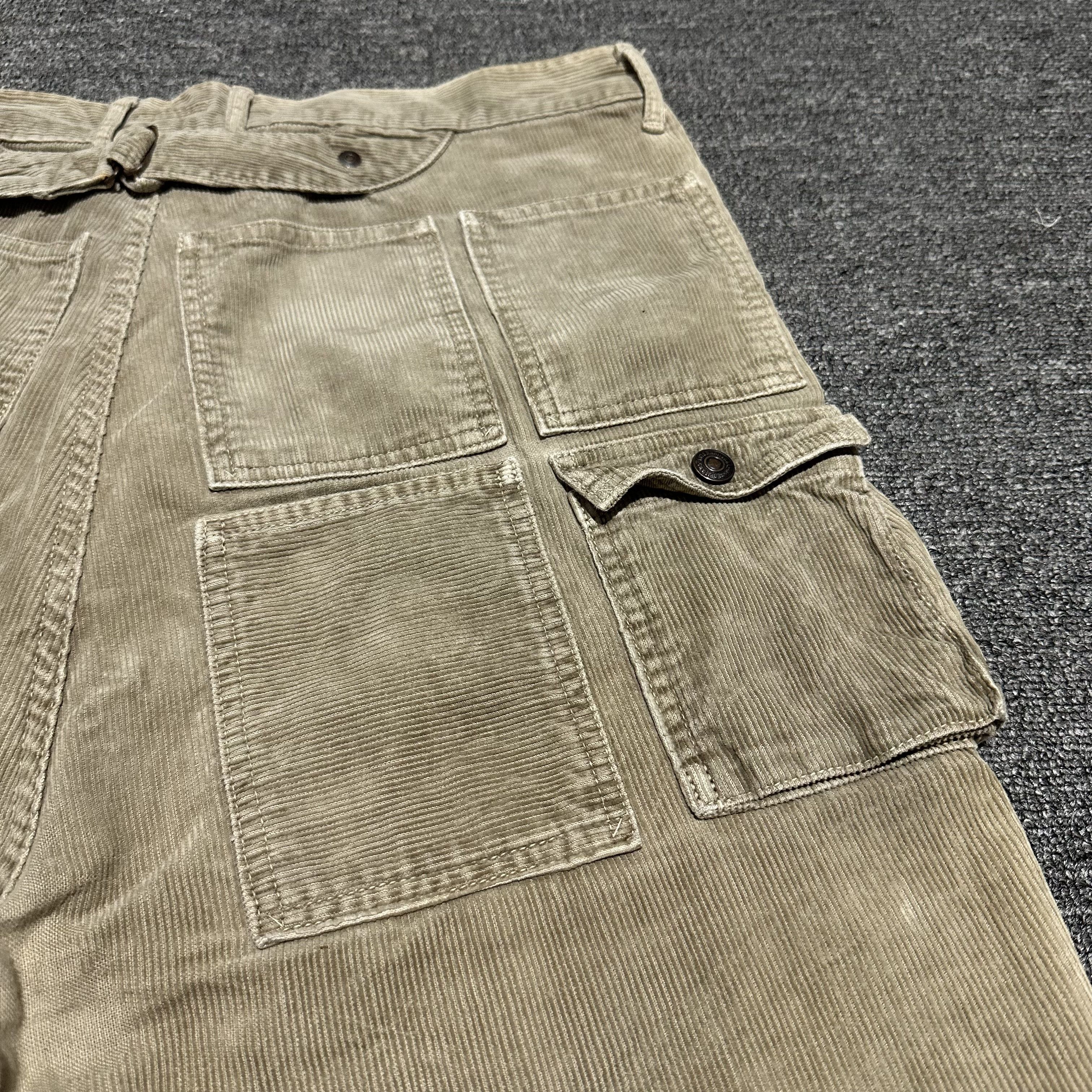 Kapital KAPITAL Corduroy Millitary 15 Multi Pockets Cargos Size US 33 - 4 Thumbnail
