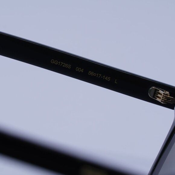 Gucci Gucci GG1726S 004 Sunglasses Shiny Green Square Frame, Brown Size ONE SIZE - 7 Thumbnail