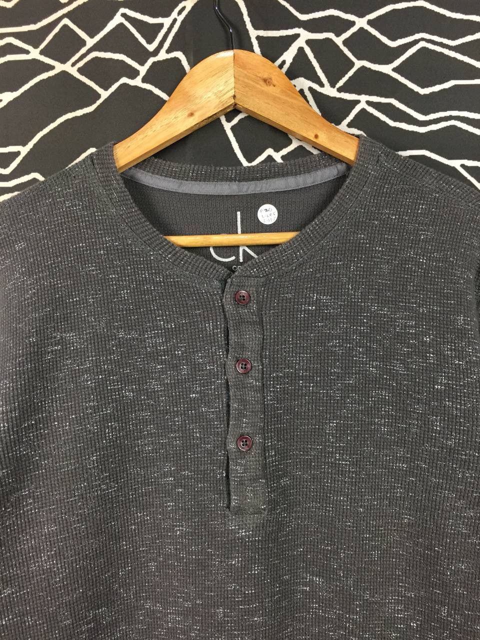 Calvin Klein Calvin Klein Jeans CK One Waffle Knit Longsleeve Henley Tee Size US M / EU 48-50 / 2 - 3 Thumbnail