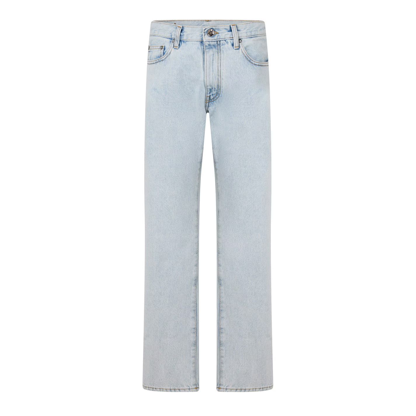 Off-White o1g2r1mq0326 Diagonal Slim Fit Jeans in Light Blue Size US 31 - 1 Thumbnail