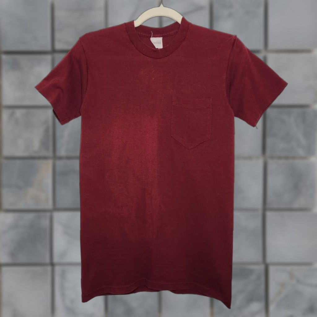 Vintage VINTAGE Black Pocket Shirt Cascade Unisex Adults Medium Red 70s 80s Single Stitch Faded Soft Thin Length 25.5 Width 16 Size US M / EU 48-50 / 2 - 1 Thumbnail