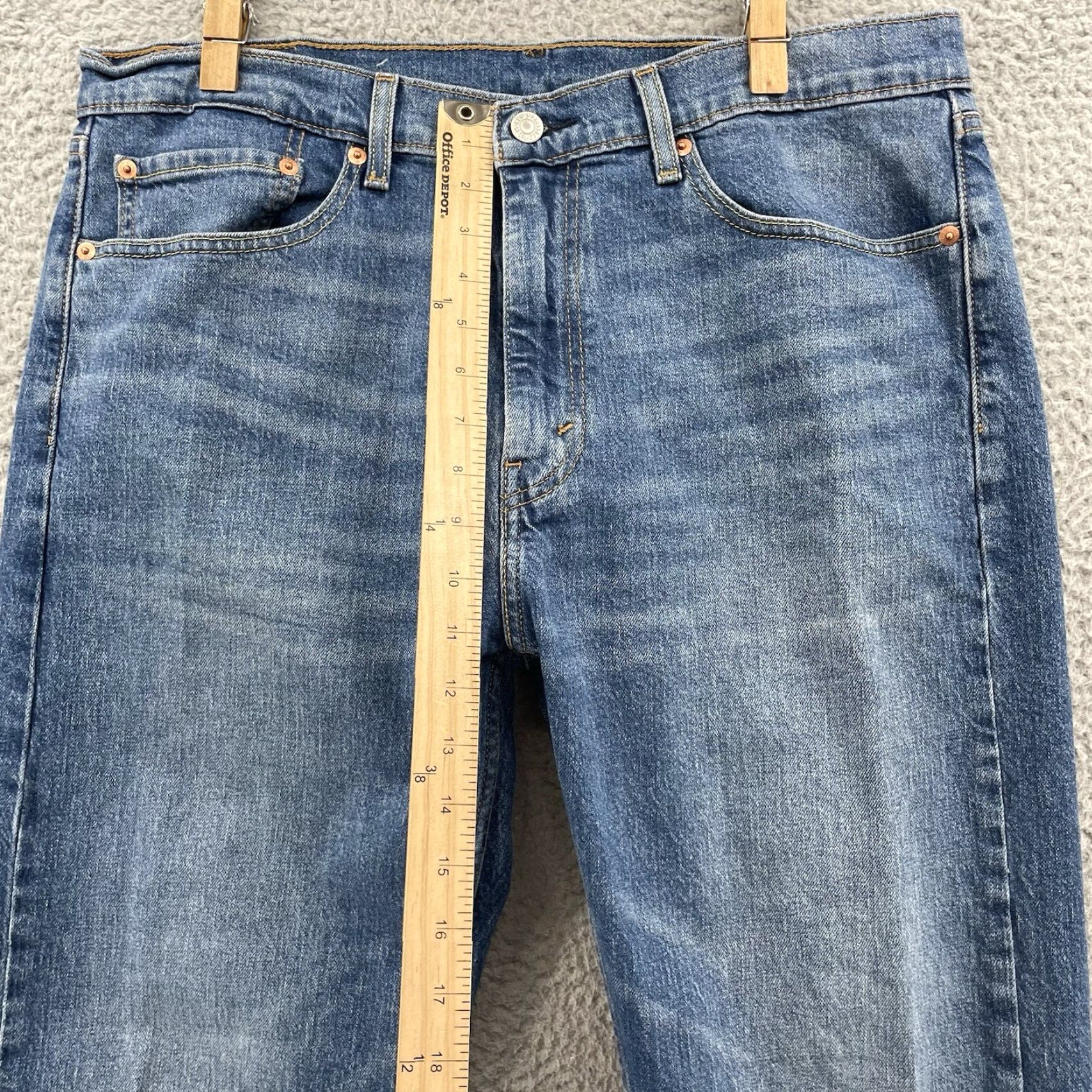 Levi's Levi's 505 Jeans Mens 36x31 Blue Denim Straight 5-Pocket Classic Comfortable Streetwear 90s Grunge USA Vintage Skater Mens Size US 36 / EU 52 - 5 Thumbnail