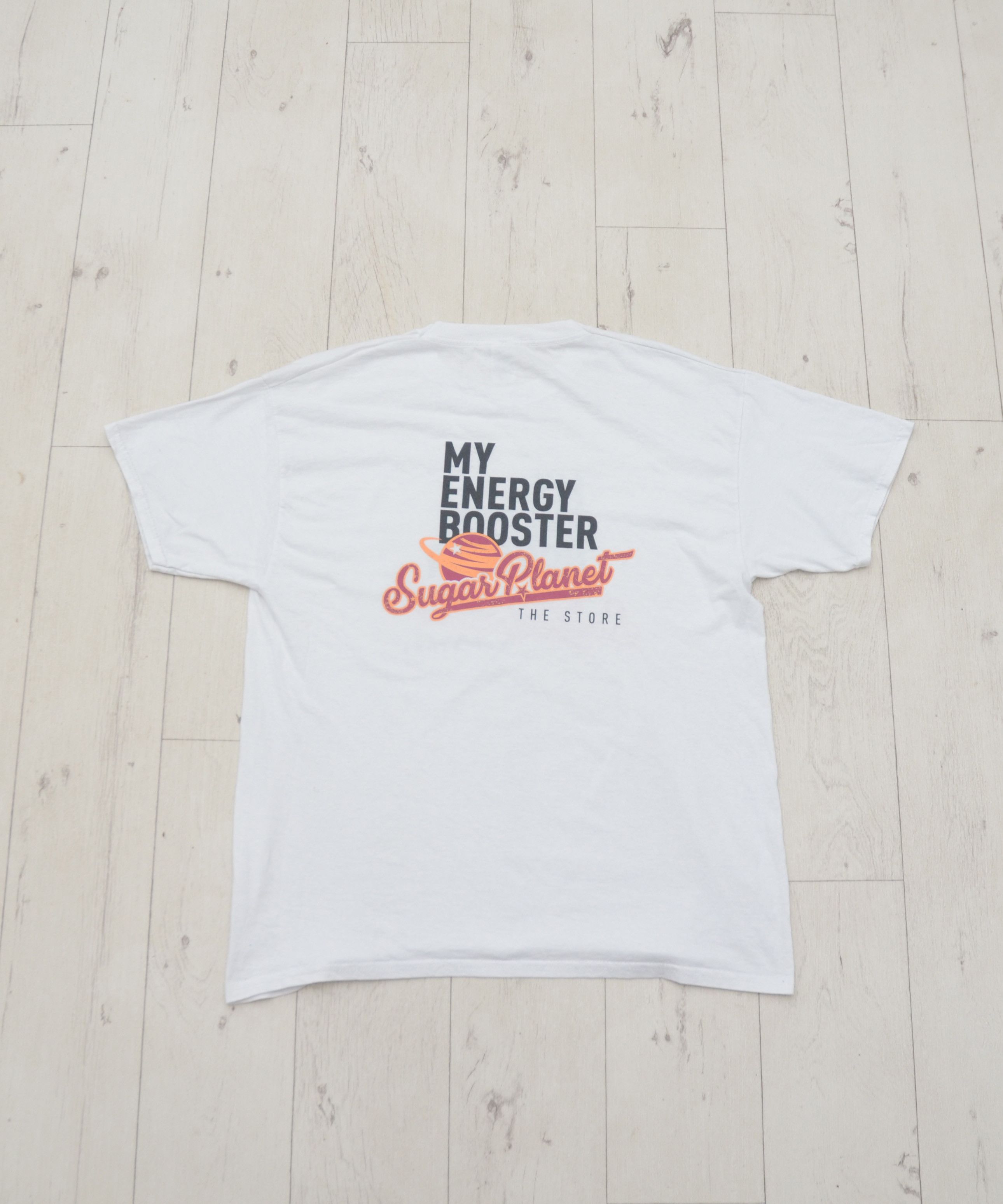 Vintage MY ENERGY BOOSTER Sugar Planet THE STORE Funny Tee Size US L / EU 52-54 / 3 - 7 Thumbnail