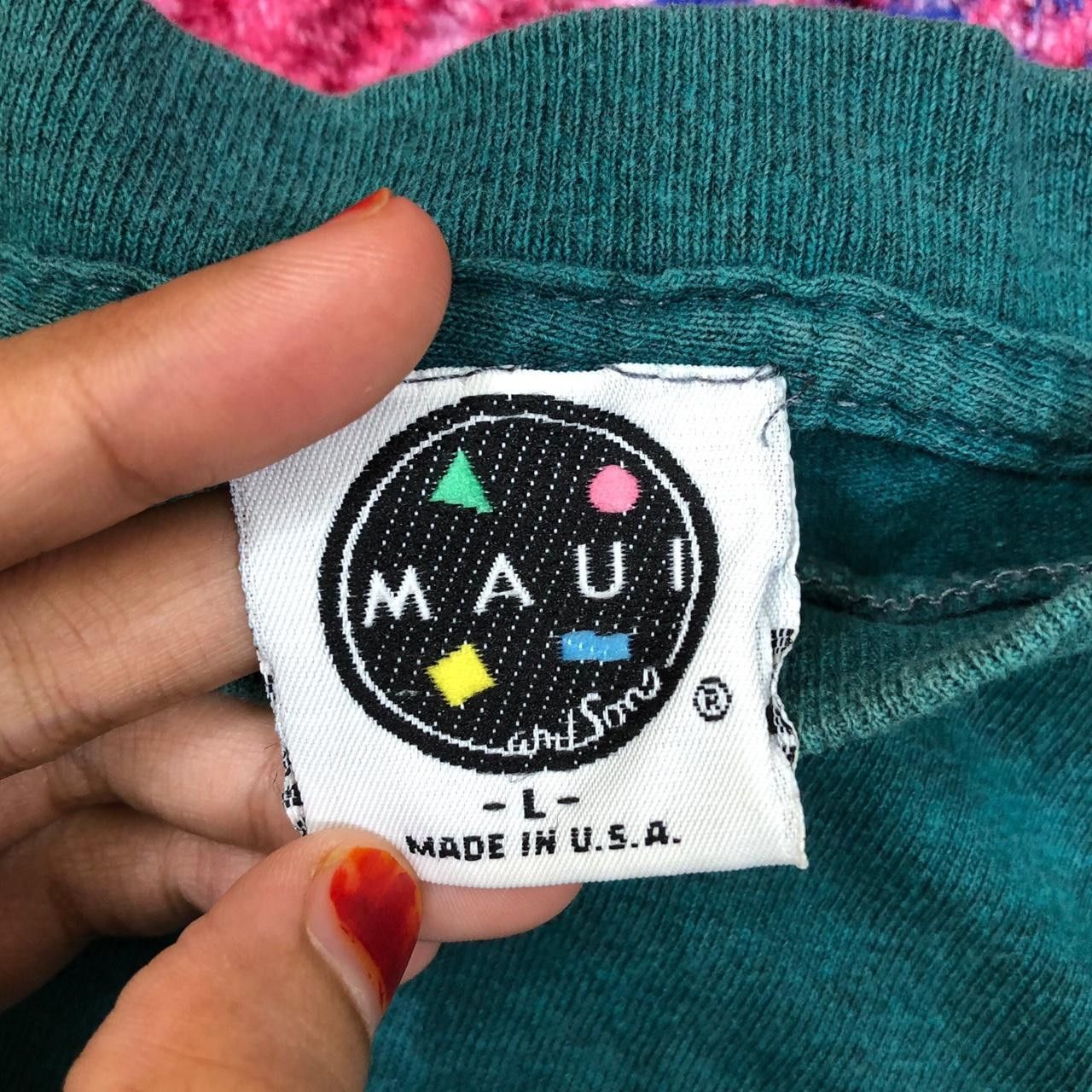 Maui and Sons Vintage 90’ MAUI & SON Pure Hawaii Surf Wear USA Tee Shirt Size US L / EU 52-54 / 3 - 5 Thumbnail