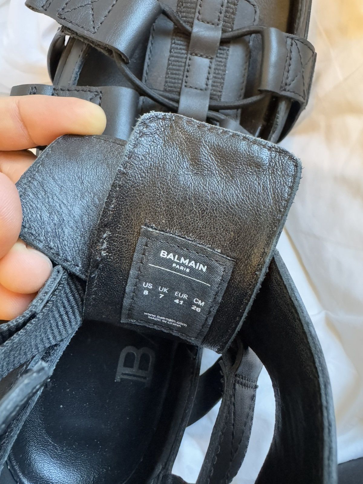 Balmain Leather Sandals Size US 8 / EU 41 - 7 Thumbnail