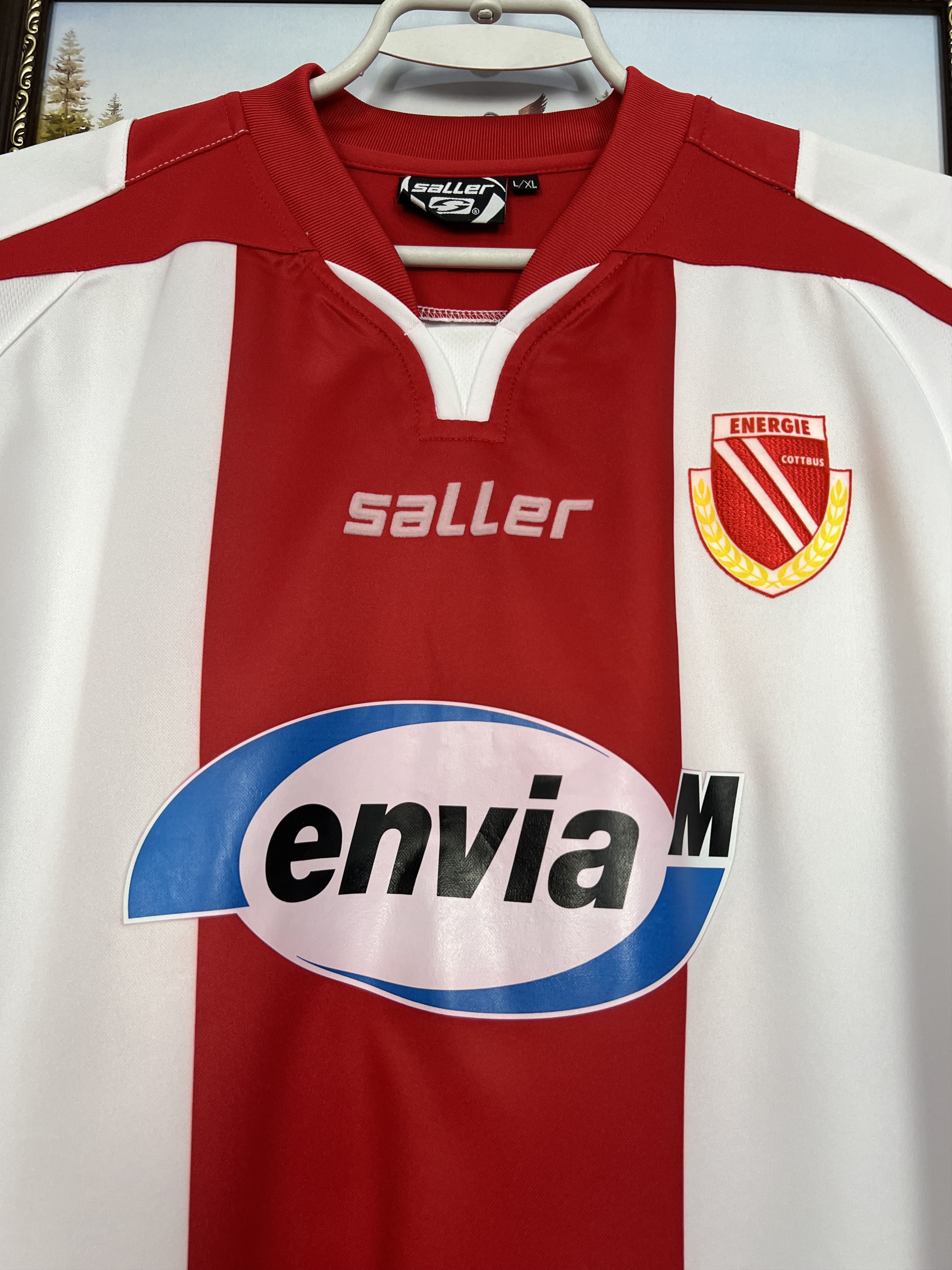 Vintage Energie Cottbus football shirt Soccer #29 Radu Jersey Trikot Size US XL / EU 56 / 4 - 6 Thumbnail
