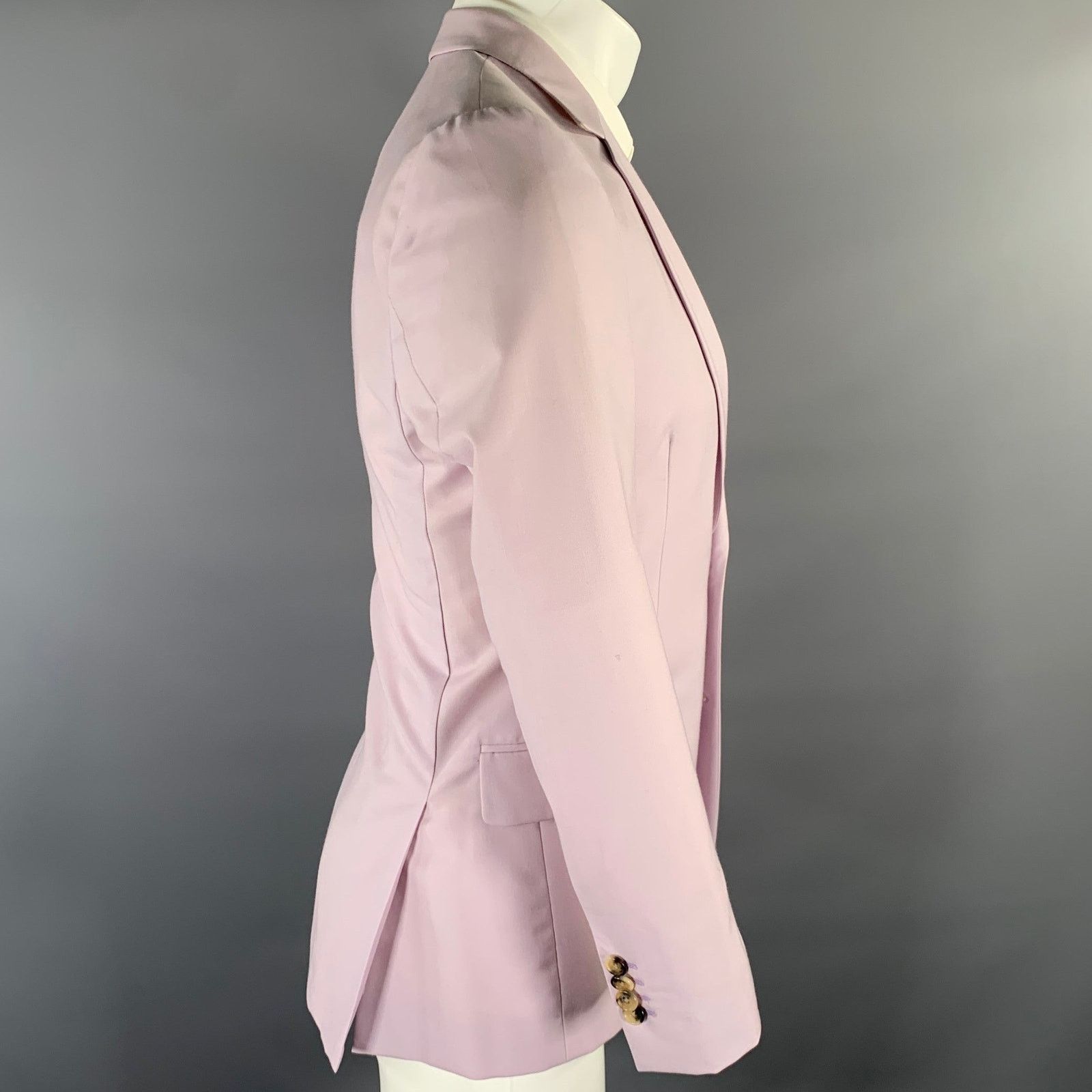 Paul Smith PAUL SMITH 38R Lavender Wool Blend Notch Lapel Sport Coat Size 38R - 2 Thumbnail