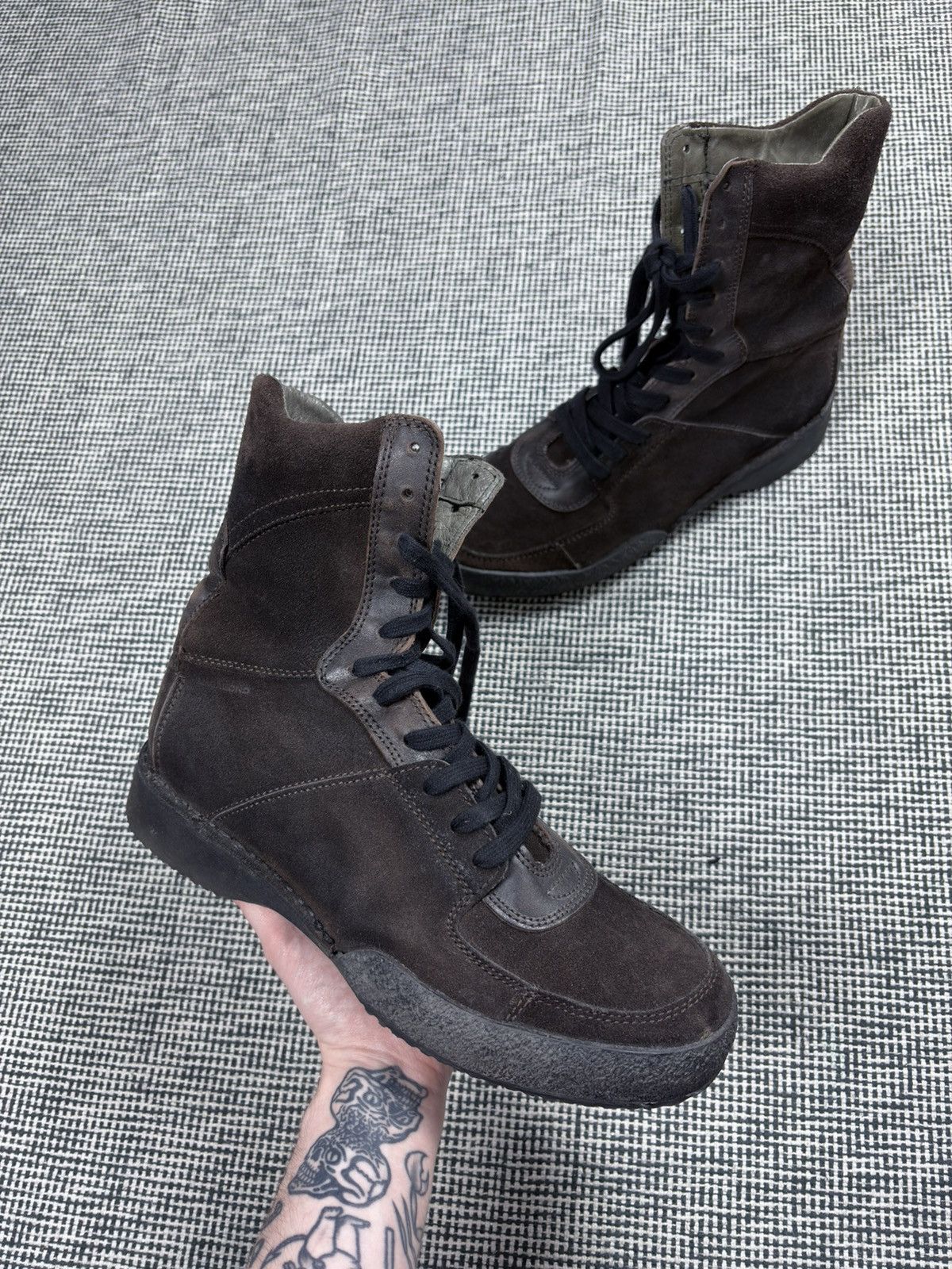 Other vintage vagabond chunky combat moto style boots suede Size US 10.5 / EU 43-44 - 1 Thumbnail