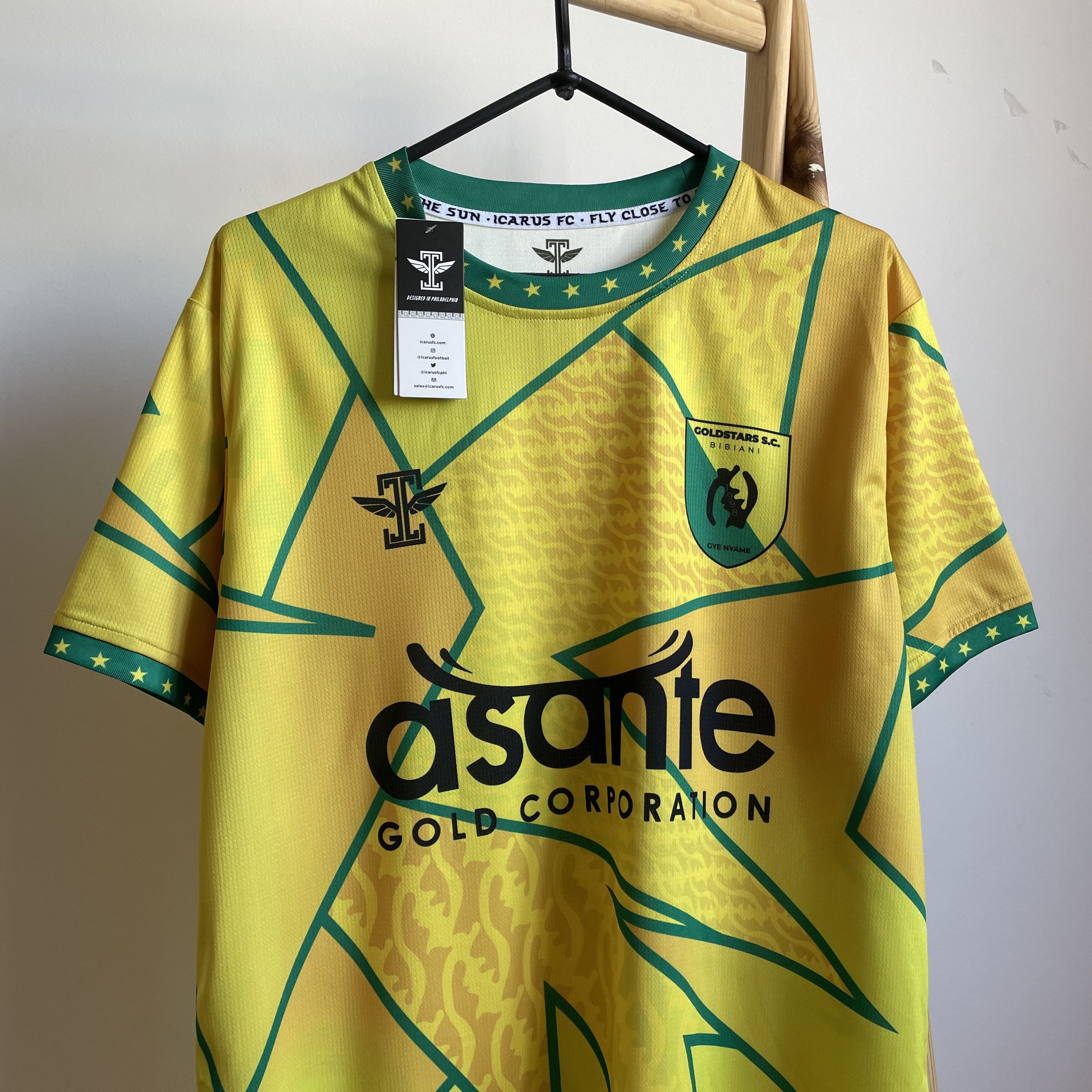 Other BNWT Bibiani Goldstars S.C. Ghana 2022-23 Home Jersey Size L Size US L / EU 52-54 / 3 - 3 Thumbnail