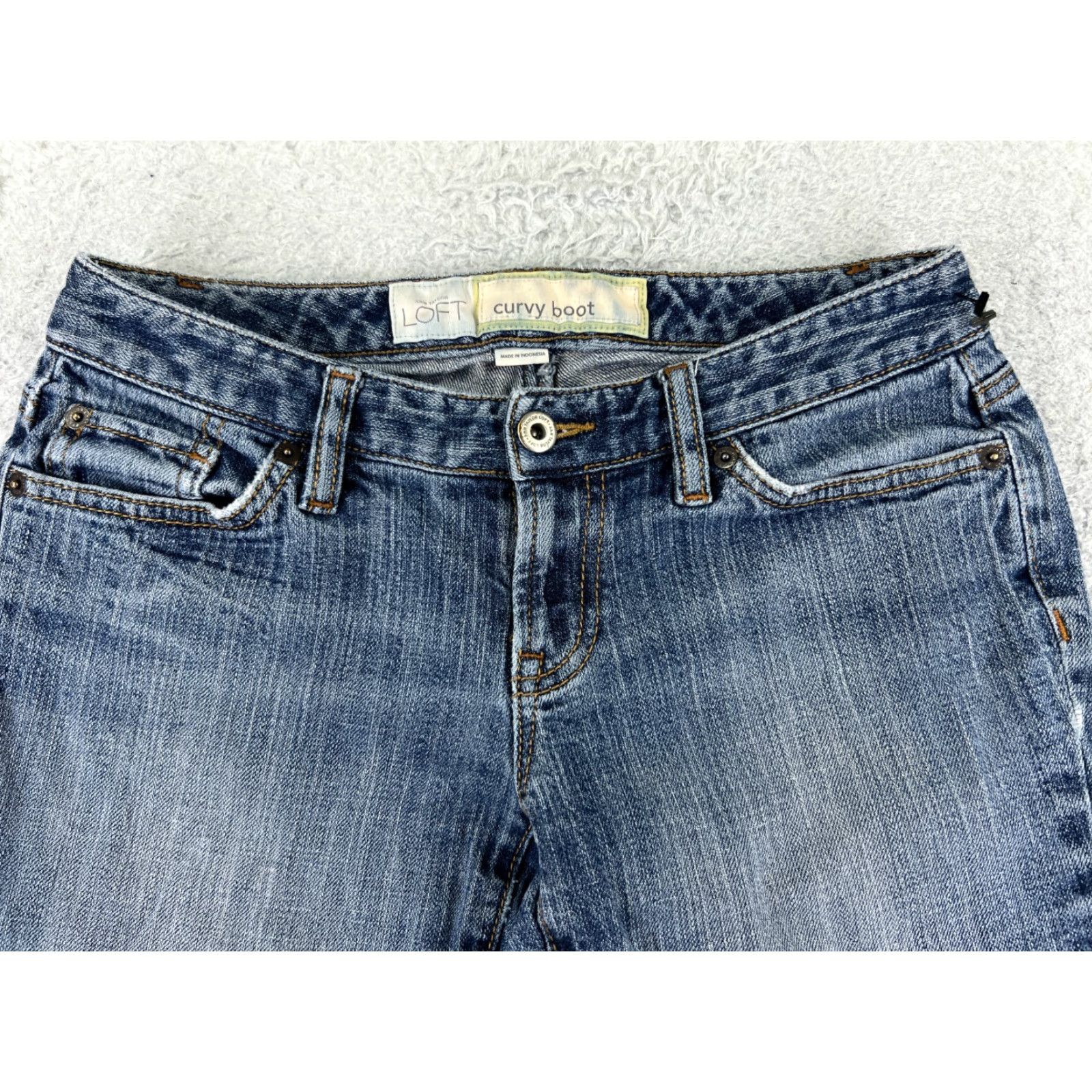 Loft LOFT Jeans Women's 6 Blue Denim Bootcut Low Rise 29in 5-Pocket Stretch Womens Size 28" / US 6 / IT 42 - 4 Thumbnail
