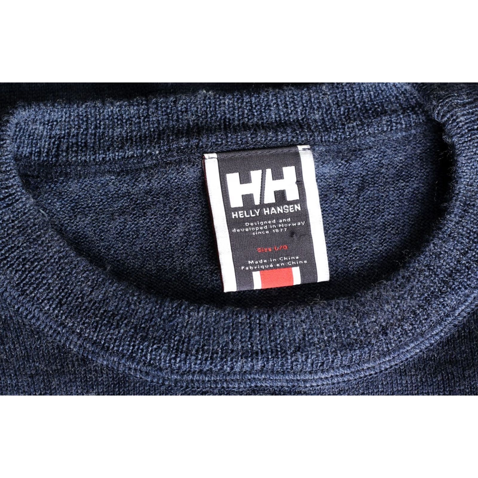 Helly Hansen Helly Hansen Crew Neck Merino Wool Jumper Sweater Men L Blue VR3606 Size US L / EU 52-54 / 3 - 4 Thumbnail