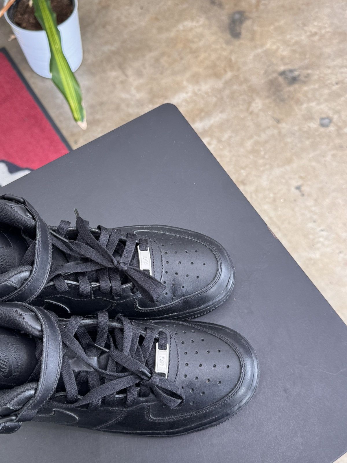 Nike Nike Air Force 1 Mid Black Sz.6.5Y (2014) Size US 6.5 / EU 39-40 - 7 Thumbnail
