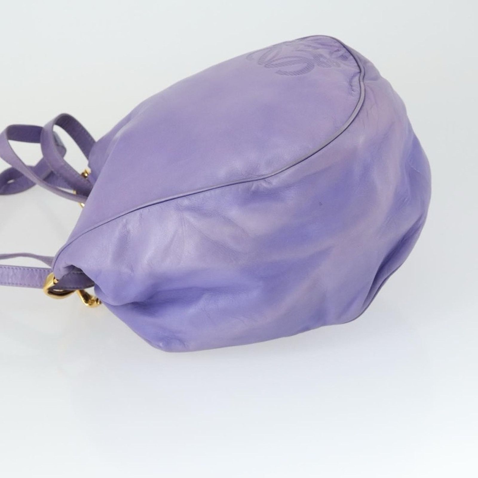 Loewe Loewe Purple Leather Anagram Hobo Buttery Soft Gold Hardware Size ONE SIZE - 6 Thumbnail